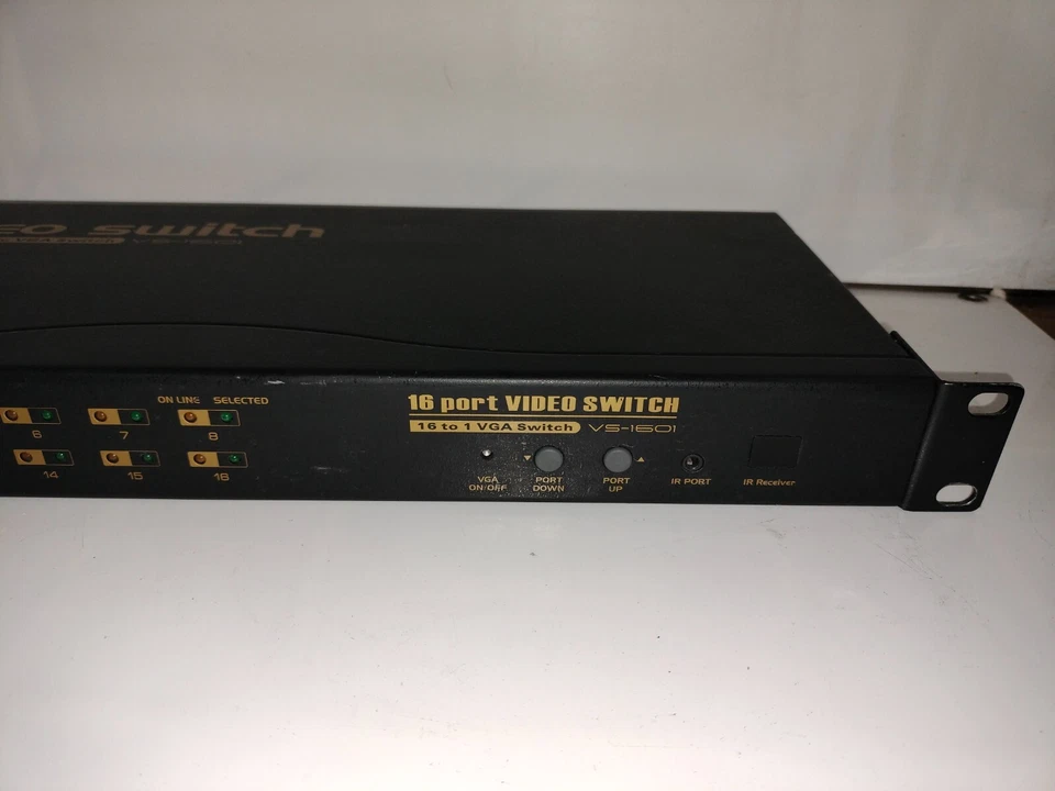 Aten VS-1601 VS1601 16 端口视频开关 16 转 1 VGA 交换机台湾制造 — 第 3/4 张图片