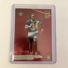 2024 DonRuss Elite #195 - Kool-Aid McKinstry RC #51/249 Red - Saints - Alabama
