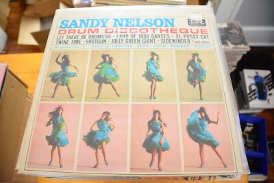 SANDY NELSON ''DRUM DISCOTHEQUE'' LP 12'' VINYL VG++ IMPERIAL STEREO [89]