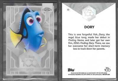 Topps Chrome 2023 Disney 100 Years of Wonder #53 Dory Finding Nemo Card