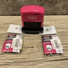 Kespon Guard Your Id Stamp With 2 ink pad plus refill packs