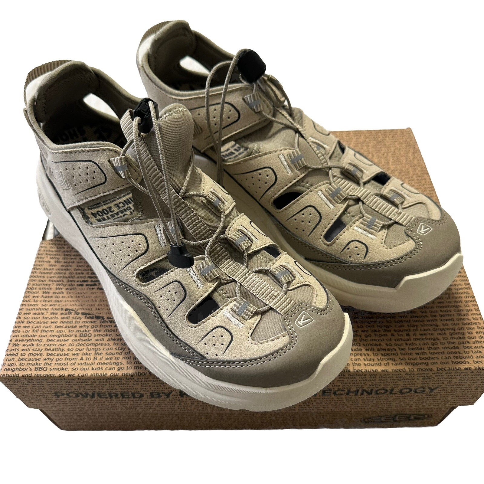 Sandali donna KEEN NUOVI CON SCATOLA WK450 con coulisse ammortizzata marrone taglia 9 5 Gorpcore outdoor