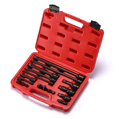 #ad 18 PCS Drive Tool Accessory Set Premium CR V Steel Includes Socket Adapters $27.99
