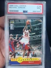1996 COLL. CHOICE MICHAEL JORDAN  FUNDAMENTALS #195 PSA 9~MINT CARD & SLAB~RARE!