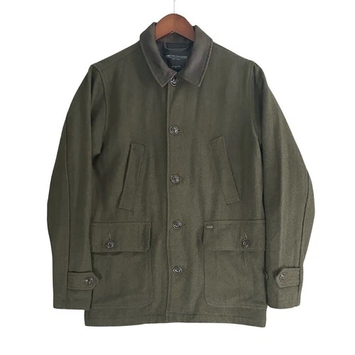 Obey Propaganda Wool Blend Field Jacket Mens Medium Olive Green Utility Coat video thumbnail