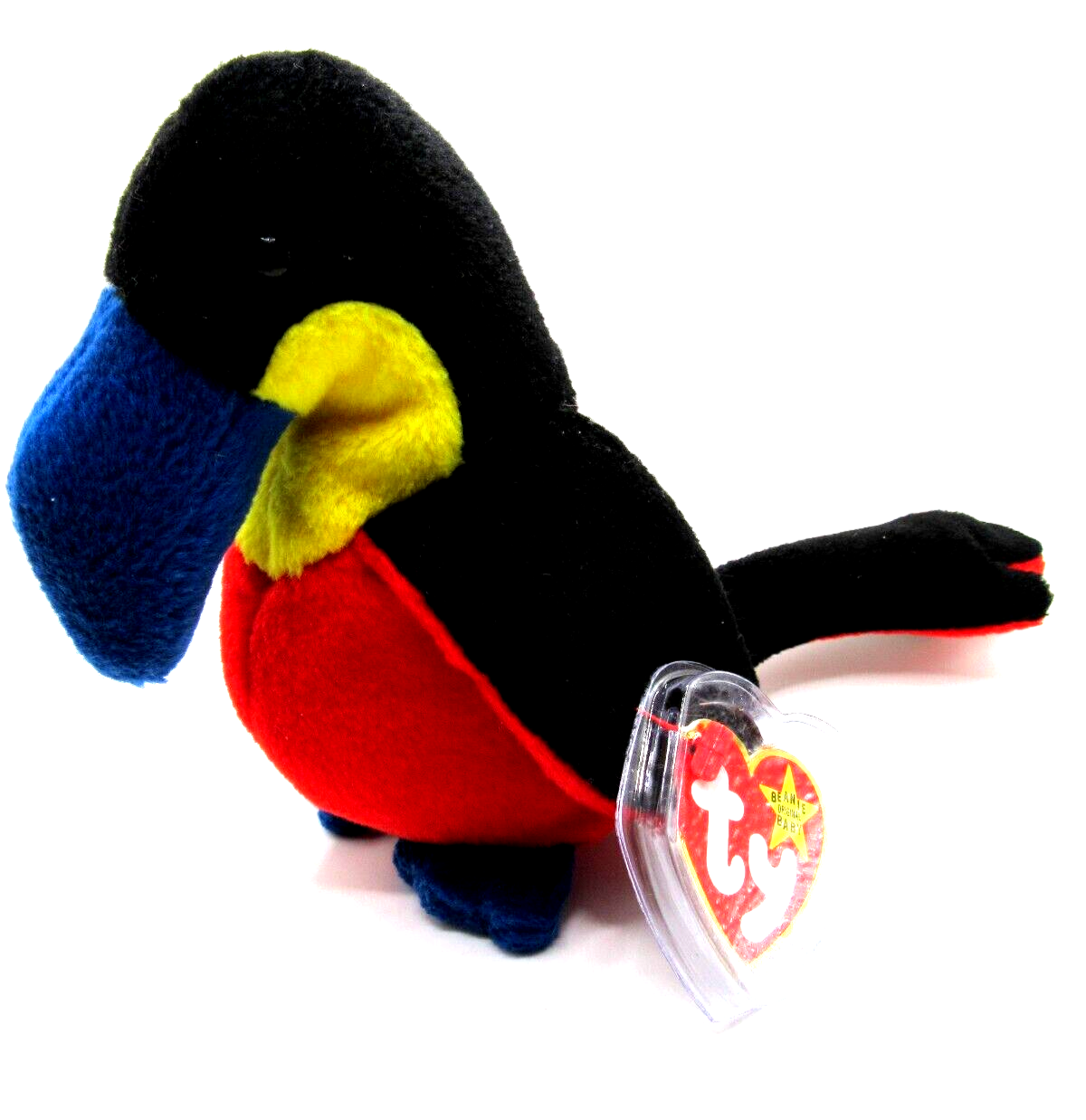 TY BEANIE BABY KIWI - THE TOUCAN - BIRD - MINT CONDITION - RETIRED WITH TAGS