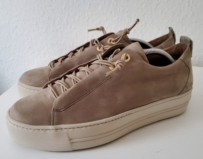 Paul Green  Damen Sneaker Super Soft Beige Gold Leder Größe UK 7,5 EU 41