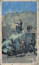 Vintage Japanese Menko Card Sci-Fi Space Soldiers Tank UFO Adamski