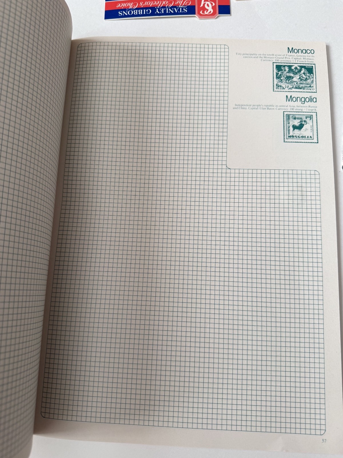 VTG 1979 Stanley Gibbons Post Box Stamp Album Paperback with Some Stamps, Look,