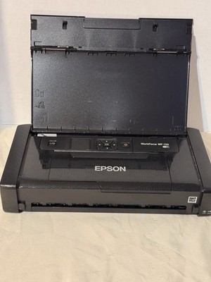 Epson WorkForce WF-110 Mobile Printer WiFi Powers On Adapter Not Included