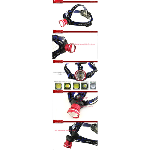 Doppia Obiettivo Fisheye per Faro LED T6 Messa a fuoco regolabile per avventure all'aperto - Foto 13 di 42