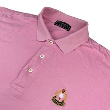 VTG Burberrys Men  s 100 Cotton S/S Polo Shirt Pink   USA   Medium