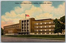 Indiana State Board of Health Building Indianapolis VINTAGE Postcard 9680