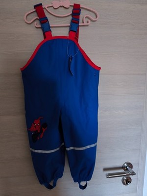 Matschhose Spiderman NEU Größe 86/92 blau Marvel