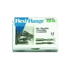 Essential Dental Systems 430-03 Flexi-Flange Posts Stainless Steel #3 Green 10Pk
