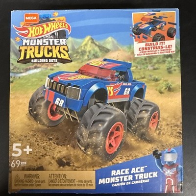 2021-MEGA Construx - Hot Wheels Monster Trucks Building RACE ACE OPEN BOX