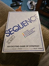 SEQUENCE  game board cards chips original folding and jax 1995 Vintage New
