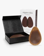 Nippies Skin Teardrop Nipple Covers HAZELNUT Silicone Size 1 A-B Cups Reusable
