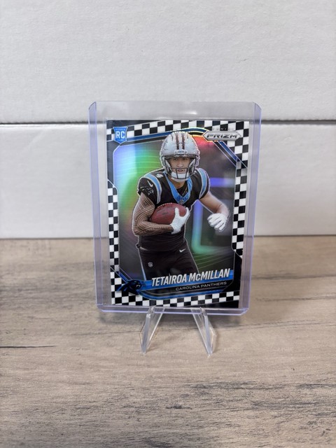 2025 Panini Prizm Tetairoa McMillan Black White Checkerboard RC 311 SSP Panthers