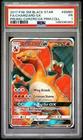 2017 POKEMON SM BLACK STAR PROMO #SM60 FULL ART/CHARIZARD GX PSA 1