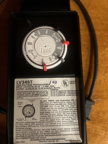 Malibu Intermatic 88 Watt LV345T Landscape Light Lighting Transformer/Timer