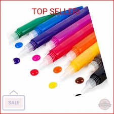 Horizon Group USA 10-Pack Suncatcher Art Pens   10 Colors, 10ML Each   Kids  Win