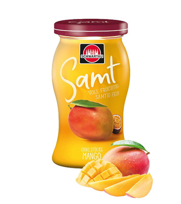 Schwartau Samt Mango, Fruchtaufstrich Ohne Stücke Und Ohne Kerne, 270G