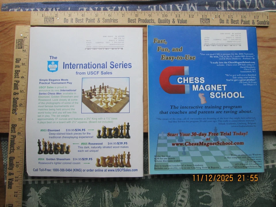 chess life magazine jan & sept 2007 lot of 2 - Image 2 of 4