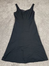 J Crew Dress Womens XS Small Black LBD Classic Tank A Line Minimal Chic Event