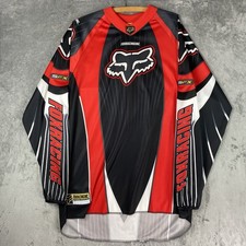 Vintage FOX Racing SFX Jersey Mens Size XL Red Black MX Motocross Moto Y2K Shirt