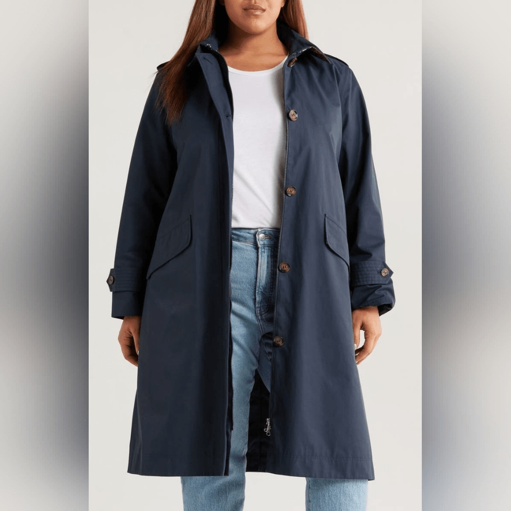 Barbour Camilla Waterproof Trench Coat Size 10