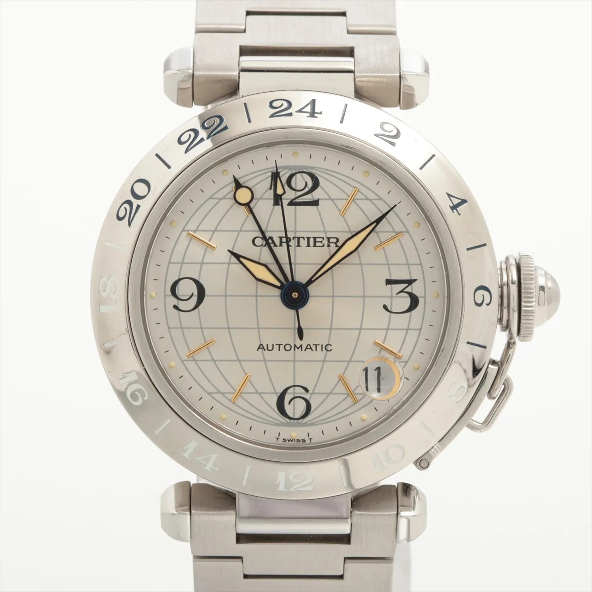 Cartier Pasha C W31029M7 SS SS AT Silver-Face