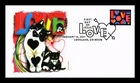 DR JIM STAMPS US COVER LOVE FIRST DAY ISSUE CATS PANDA CACHET