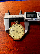 Antique 1919 ELGIN 12 Size 17 Jewels GOLD Octagon S.W.C.CO. Case Pocket Watch