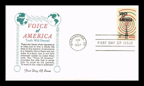 DR JIM STAMPS US COVER VOICE OF AMERICA FIRST DAY ISSUE SCOTT 1329