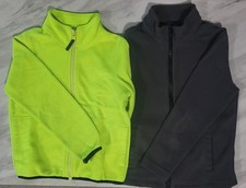Two Full Zip Kids Fleece Jackets Size 6