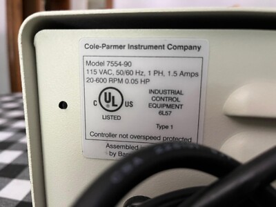 COLE-PARMER 7554-90 MASTERFLEX L/S ECONOMY DRIVE W/ EASYDRIVE MODEL 7518-00 HEAD
