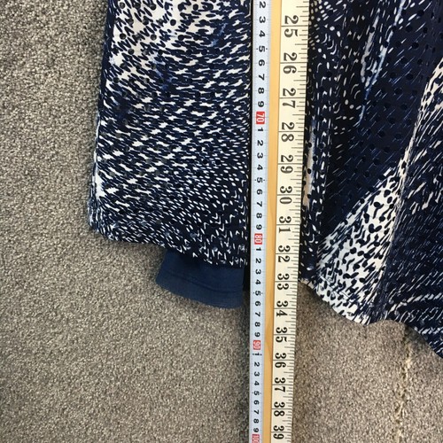 TS Taking Shape womens tunic top 16 blue short sleeve mesh stretch casual plus S - Picture 11 of 21