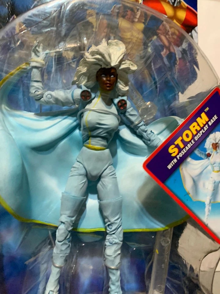 TERNO Toybiz Marvel Legends X-Men Classics Storm branco uniforme figura - Imagem 4 de 4