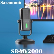 Saramonic SR-MV2000 Led USB-C Phone Desk Microphone For Live Stream Studio Video