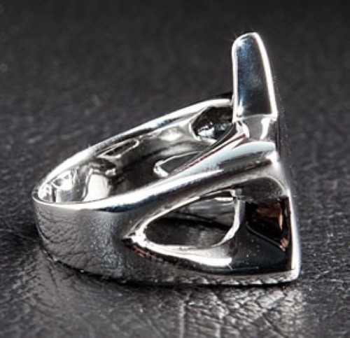 STAR 925 STERLING SILVER BAND RING NEW MEN'S ROCKER DESIGNER BIKER - Picture 4 of 5