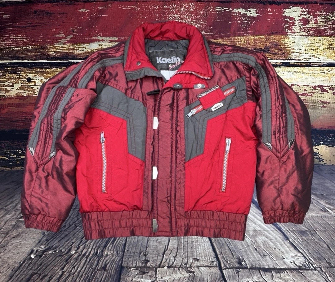 kaelin vintage bomber shiny solar rave 90s jacket