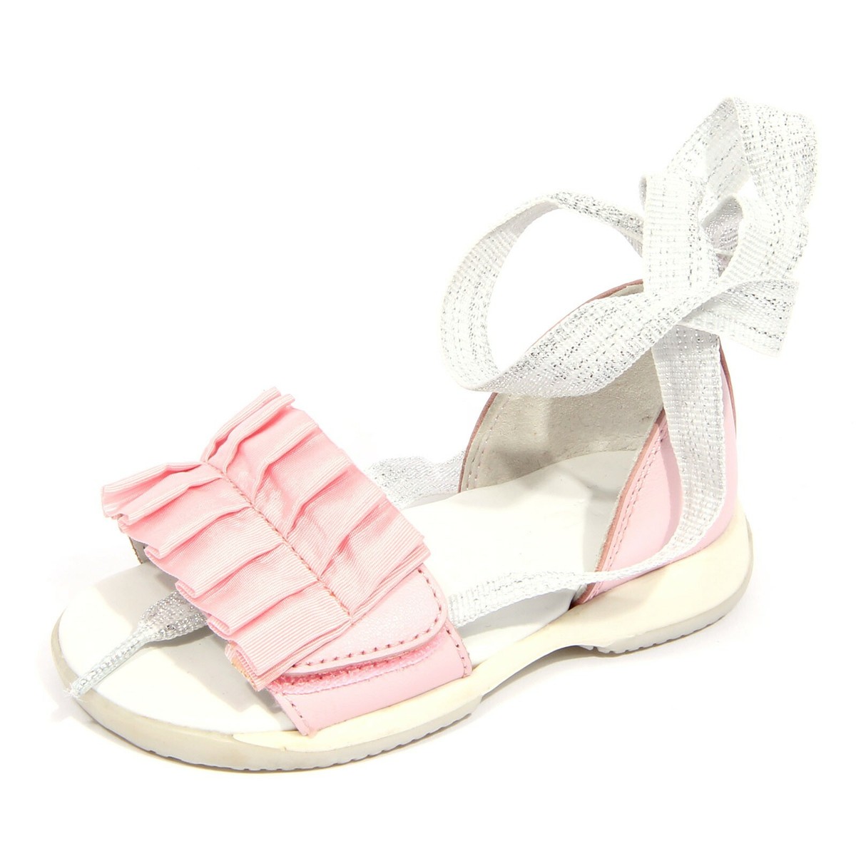 G4088 sandalo bimba girl HOGAN JUNIOR pink leather/tissue sandals