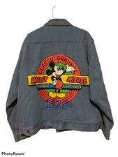 Vintage Mickey  Co Classic Original 1928 Mickey Denim Jean Jacket Size XXL