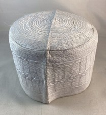 Authentic African Native Made Embroidery Fila/ Kufi Hat  22-3/4  