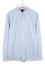 GANT The Broadcloth Slim Formal Shirt Men's 3XL Button Down Embroidered