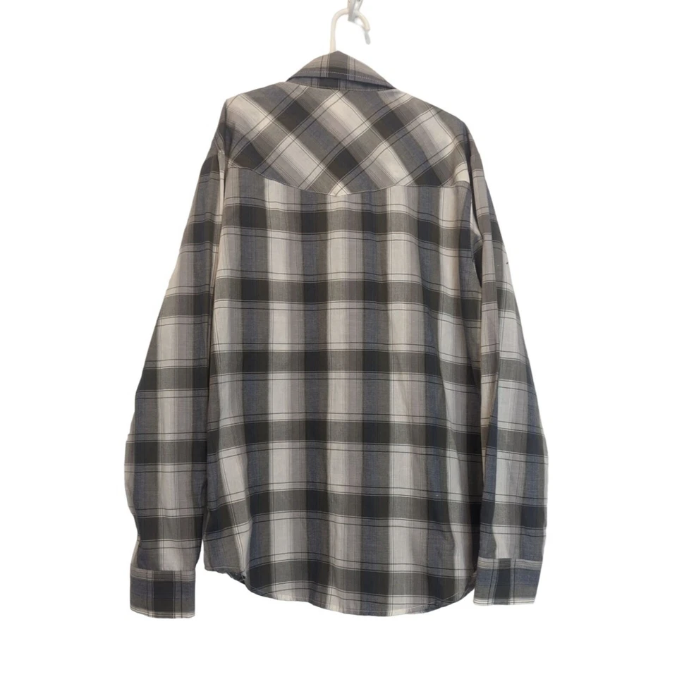 Roper - Camisa Occidental Tejida Manga Larga Multi Cuadros Gris Talla Grande 12-14 para Niños Foto 3 de 4