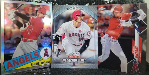 Shohei Ohtani ⚾ 2020 Topps  LOT (3) Baseball Card Day, Topps Chrome 35th, Base