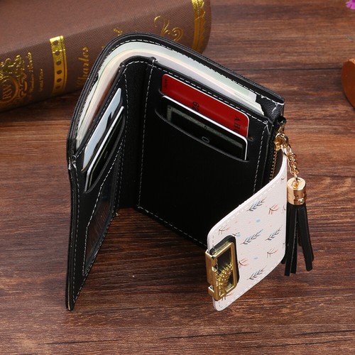 Women Mini Money Clip PU Leather Card Bag Short Wallet Bags Fashion Clutch Bag Q - Bild 12 von 21