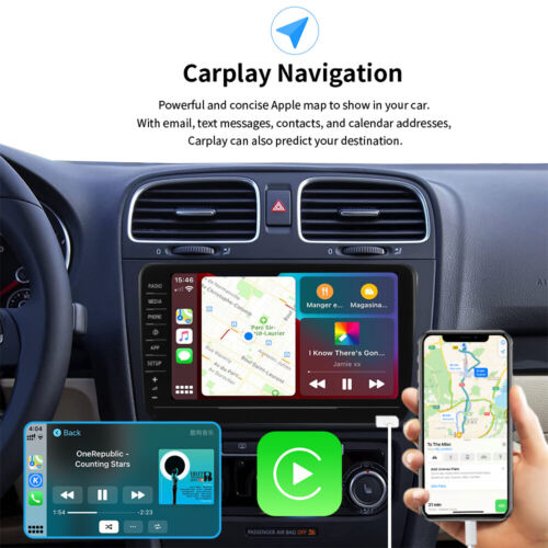8" RCD880 PRO 187B Carplay Android Auto Car Radio Rear USB For VW Golf Passat US - Picture 8 of 15